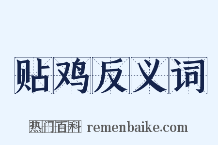 贴鸡反义词是什么意思的图片